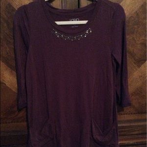 Logo Modal Top with Neckline Detail